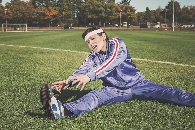Woman stretching after workout